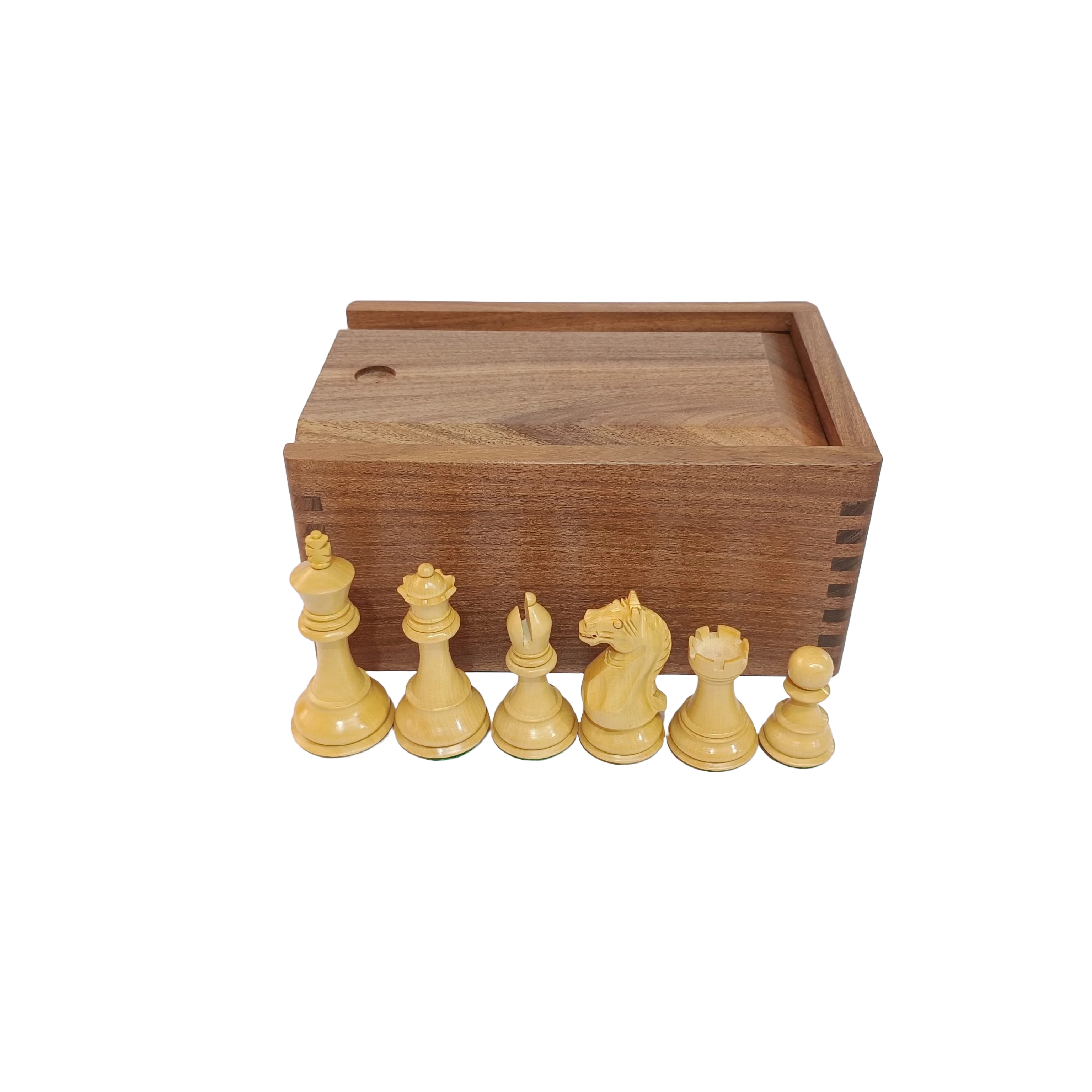 Acacia Wood Chess Pieces Storage Box - Image 3