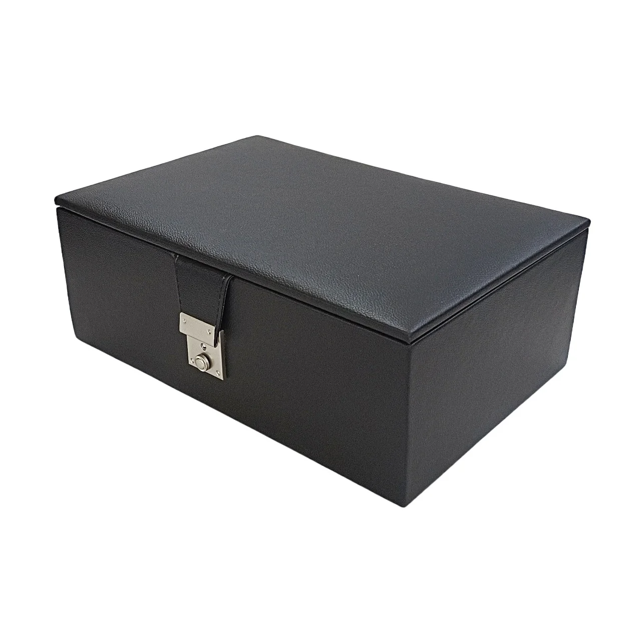 Leatherette Chess Pieces Storage Box - Dual Tray Design - Image 6