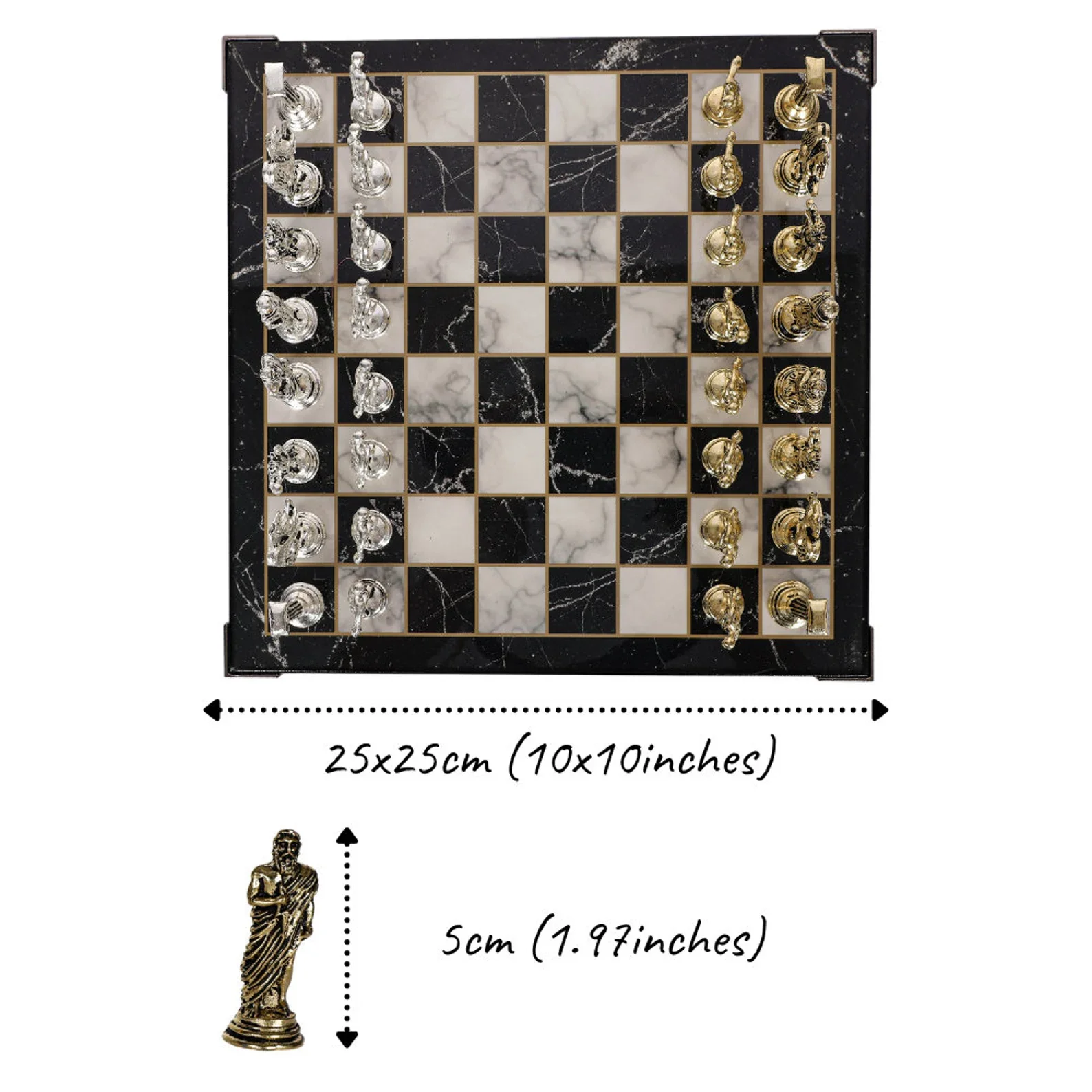 Luxury Greek Mythology Themed Chess Set - Image 9