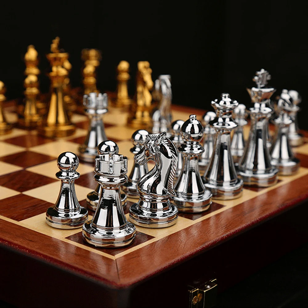 Metal Medieval Chess Set - Image 9
