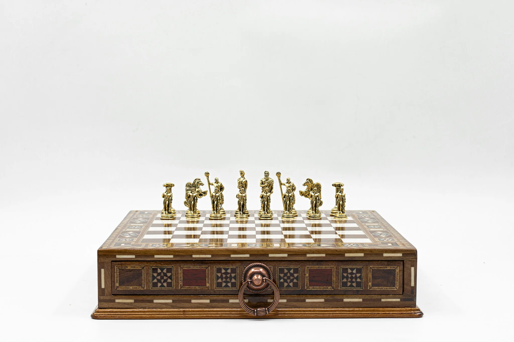 Roman Soldiers Themed Army Luxury Chess Set With Storage Units (4 Chess Board Colors) - Image 11