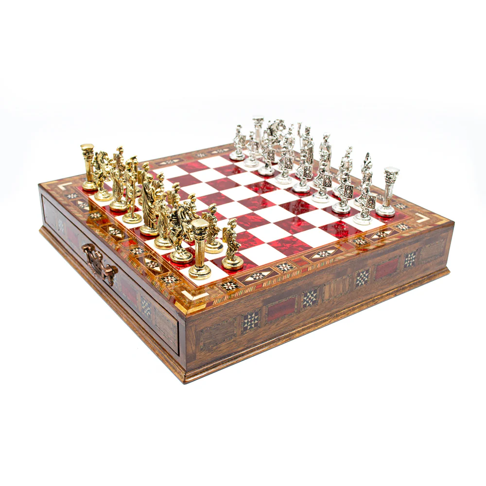 Roman Soldiers Themed Army Luxury Chess Set With Storage Units - Image 10