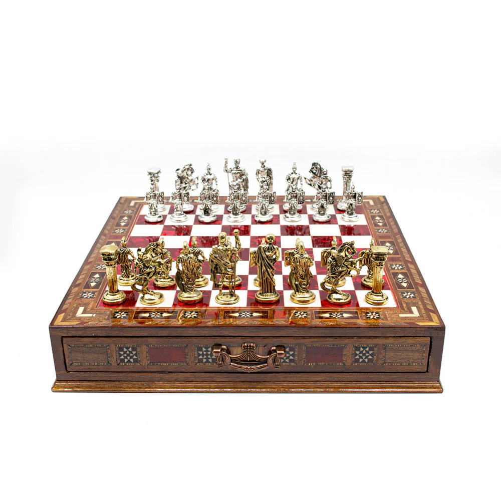Roman Soldiers Themed Army Luxury Chess Set With Storage Units - Image 11