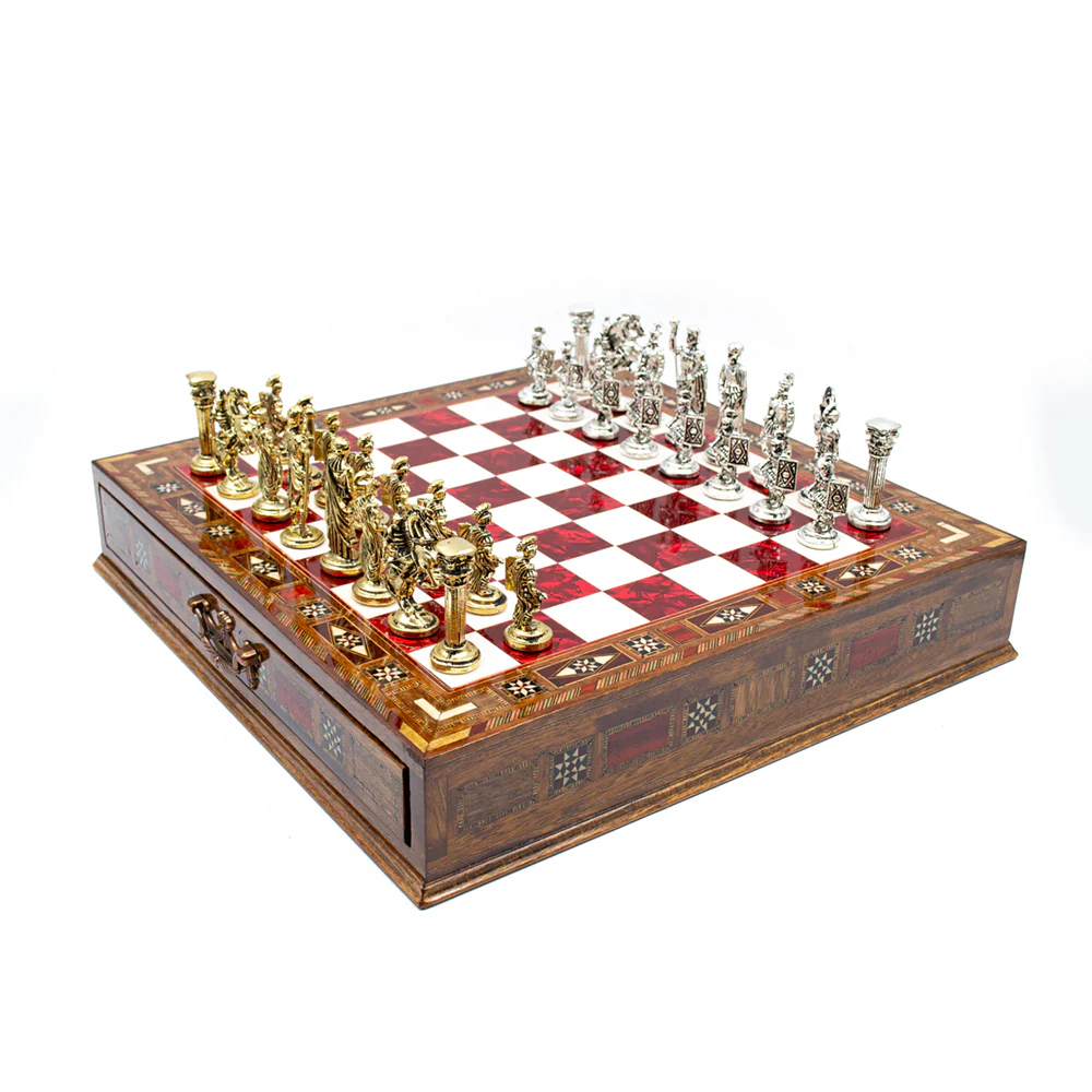 Roman Soldiers Themed Army Luxury Chess Set With Storage Units - Image 12