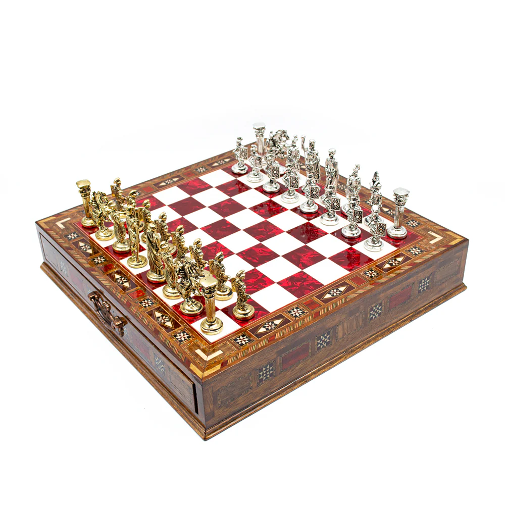 Roman Soldiers Themed Army Luxury Chess Set With Storage Units - Image 13