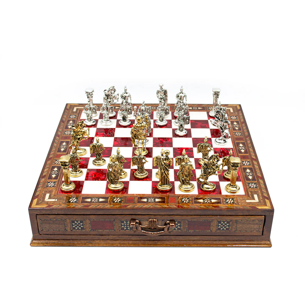 Roman Soldiers Themed Army Luxury Chess Set With Storage Units - Image 6