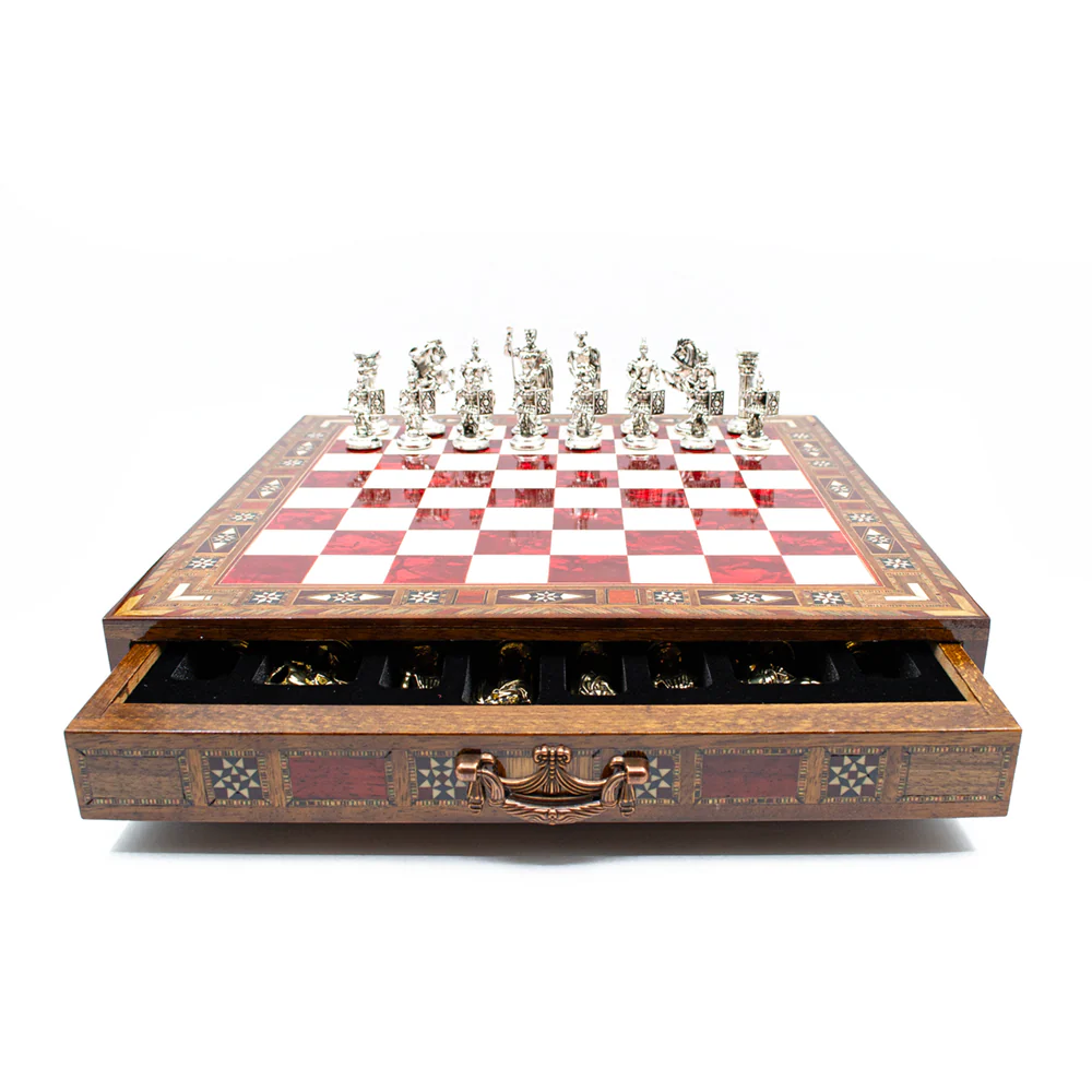 Roman Soldiers Themed Army Luxury Chess Set With Storage Units - Image 8