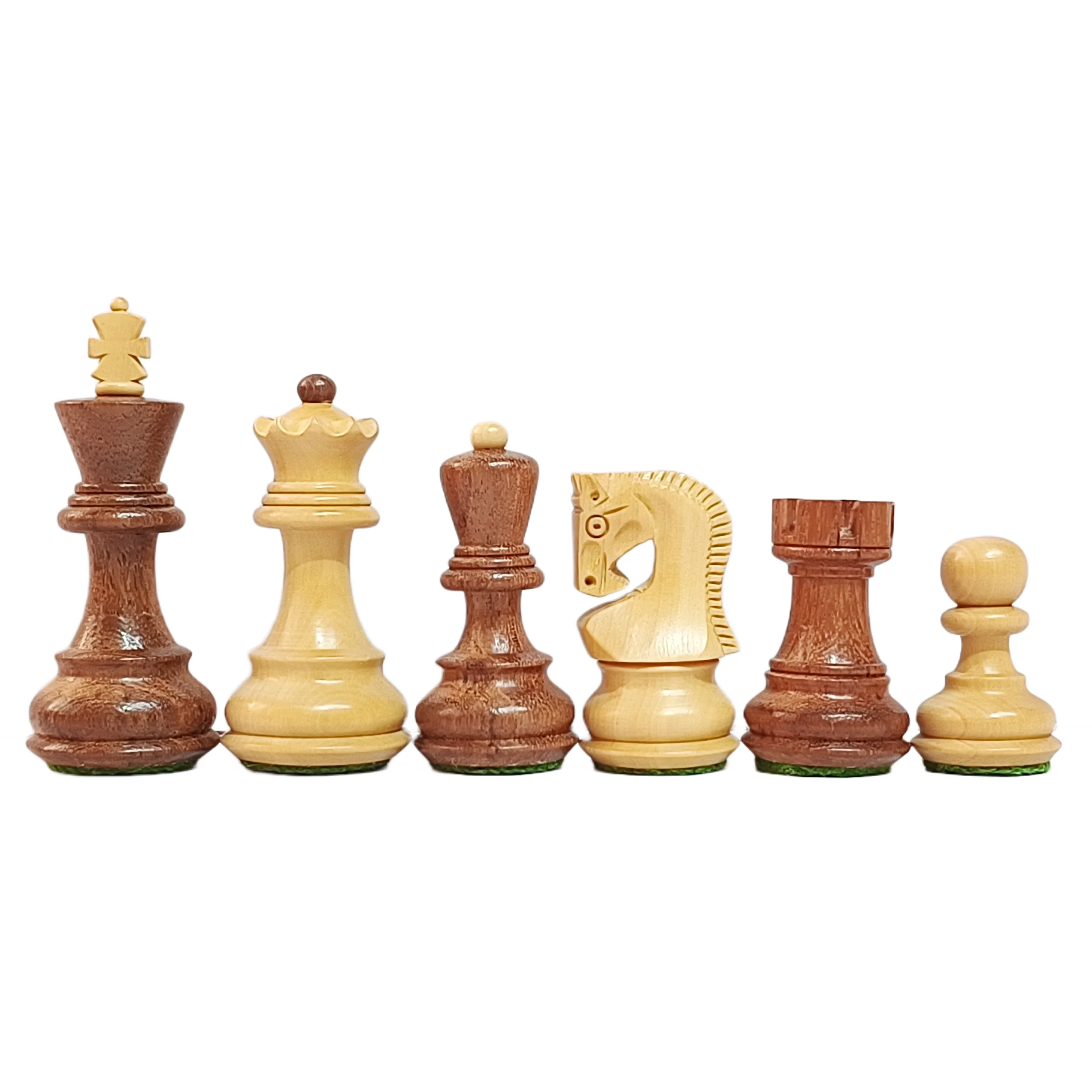 Russian Zagreb 59 Wooden Chess Set - Brown & Cream - Image 7