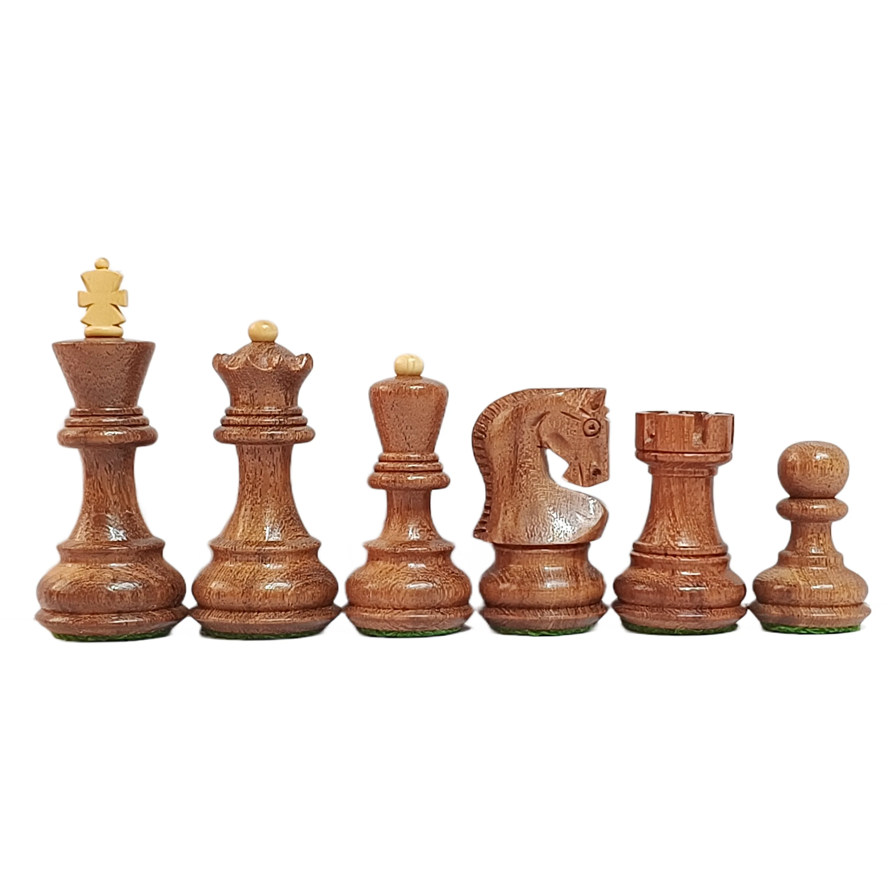 Russian Zagreb 59 Wooden Chess Set - Brown & Cream - Image 8