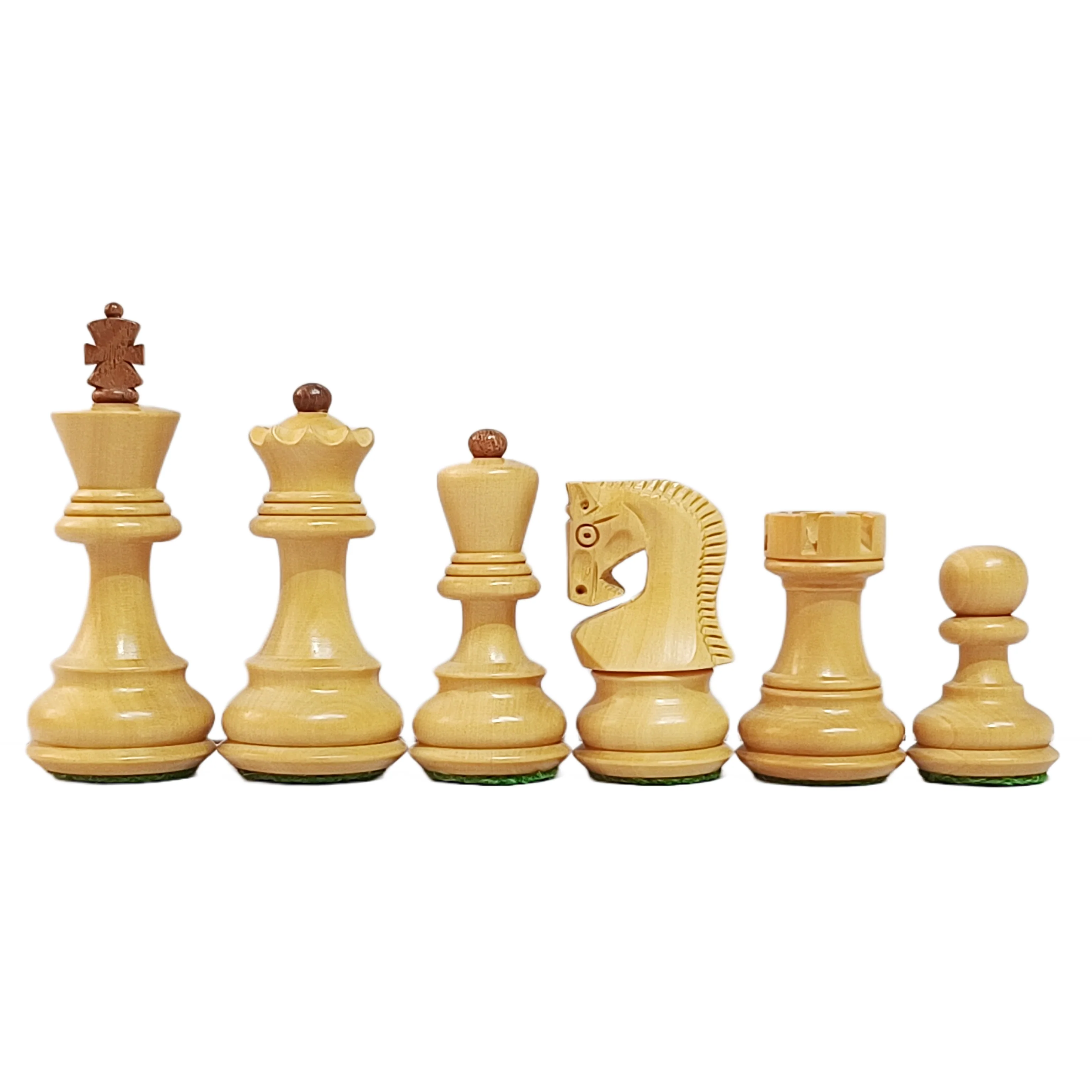 Russian Zagreb 59 Wooden Chess Set - Brown & Cream - Image 9