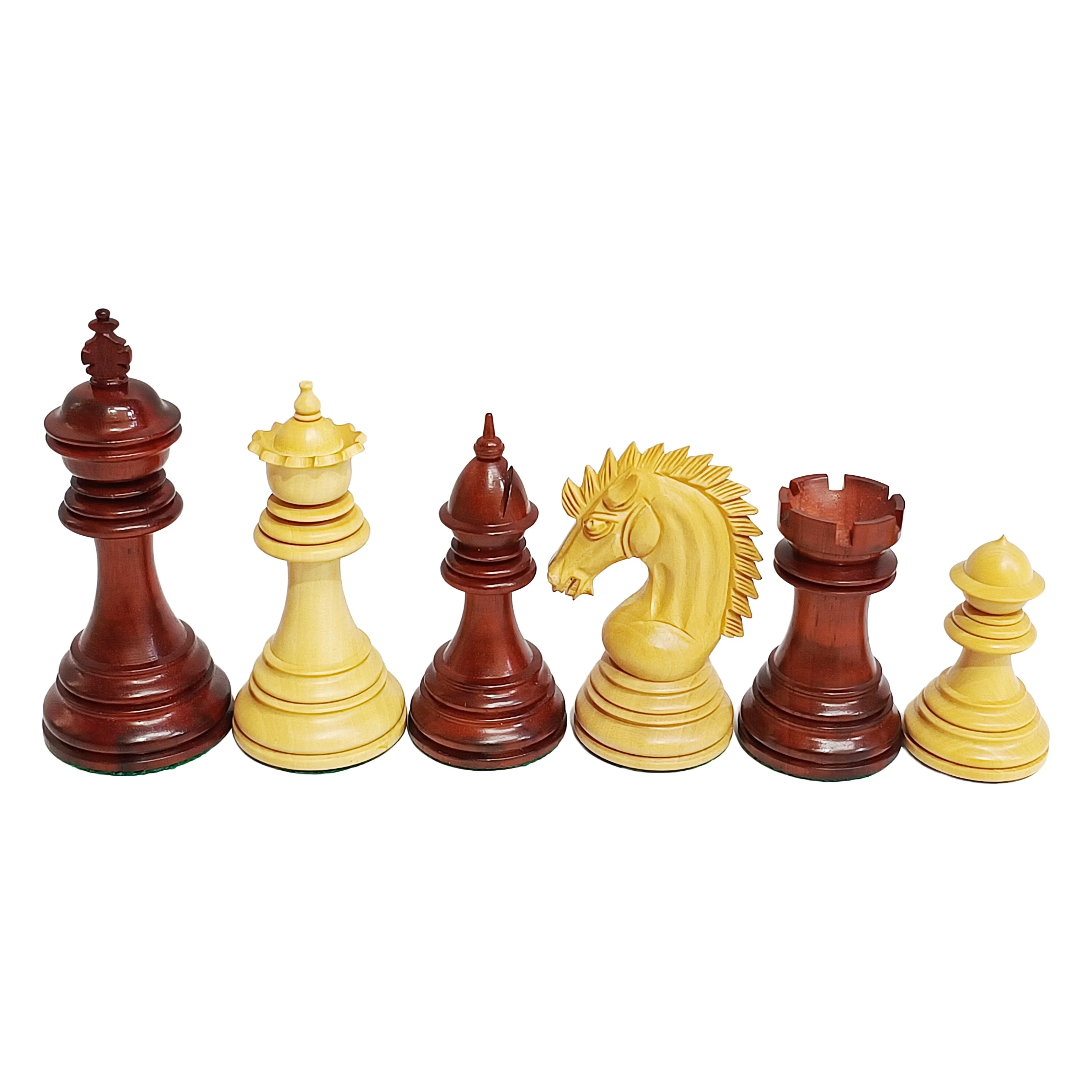 Bud Rosewood Luxury Staunton Chess Pieces - Image 5