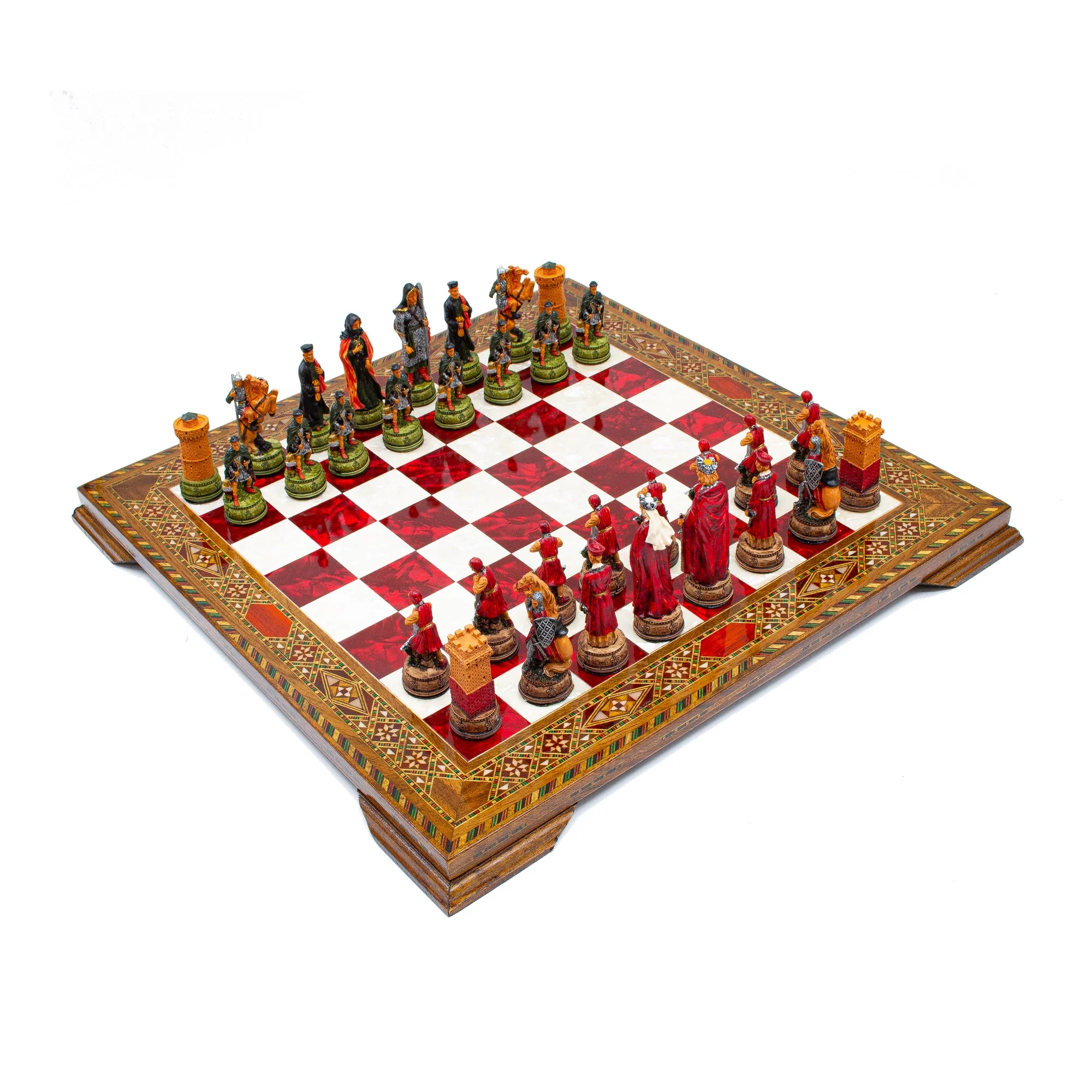 Luxury Vintage Camelot Army Themed Chess Set - Image 3