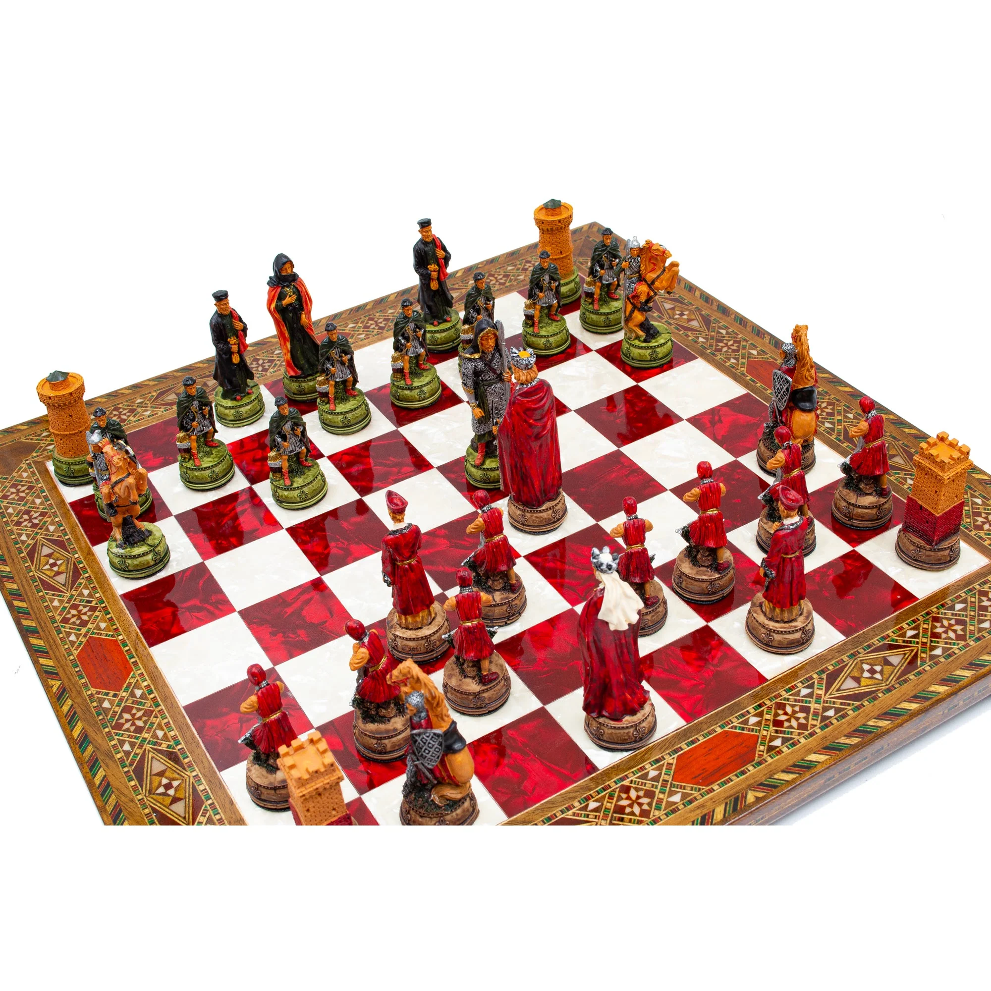 Luxury Vintage Camelot Army Themed Chess Set - Image 5