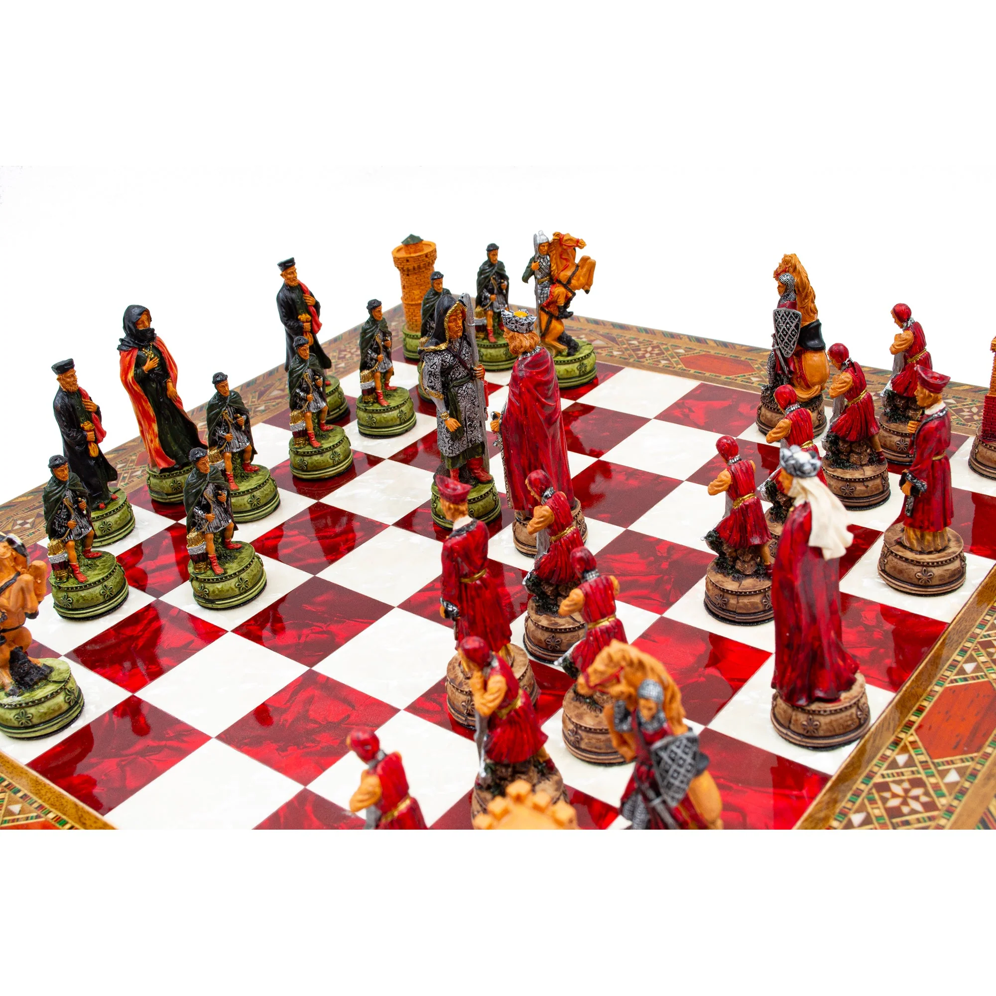Luxury Vintage Camelot Army Themed Chess Set - Image 7