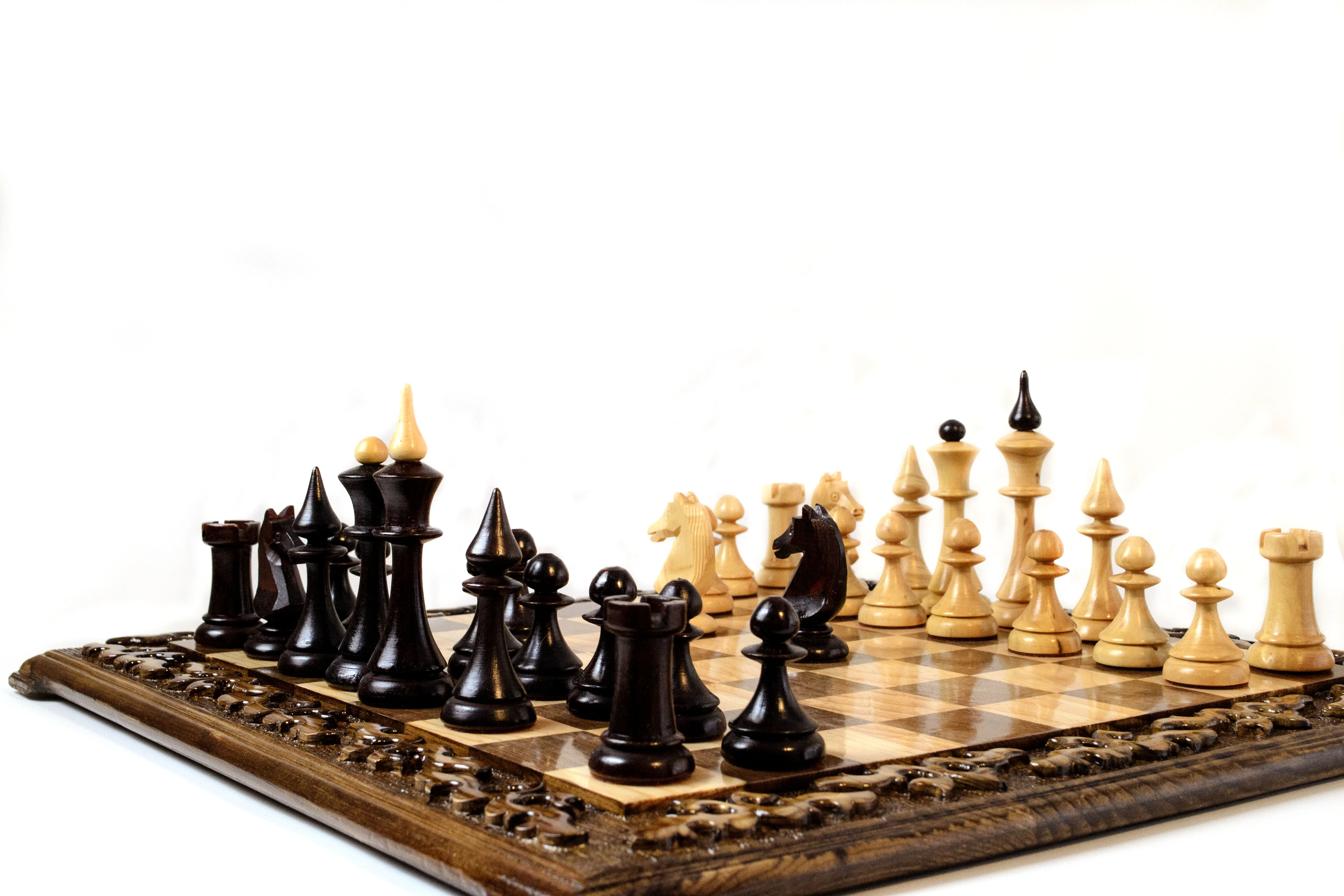 Hand Carved Luxury Chess Set With Latvian Style Chess Pieces - Image 11