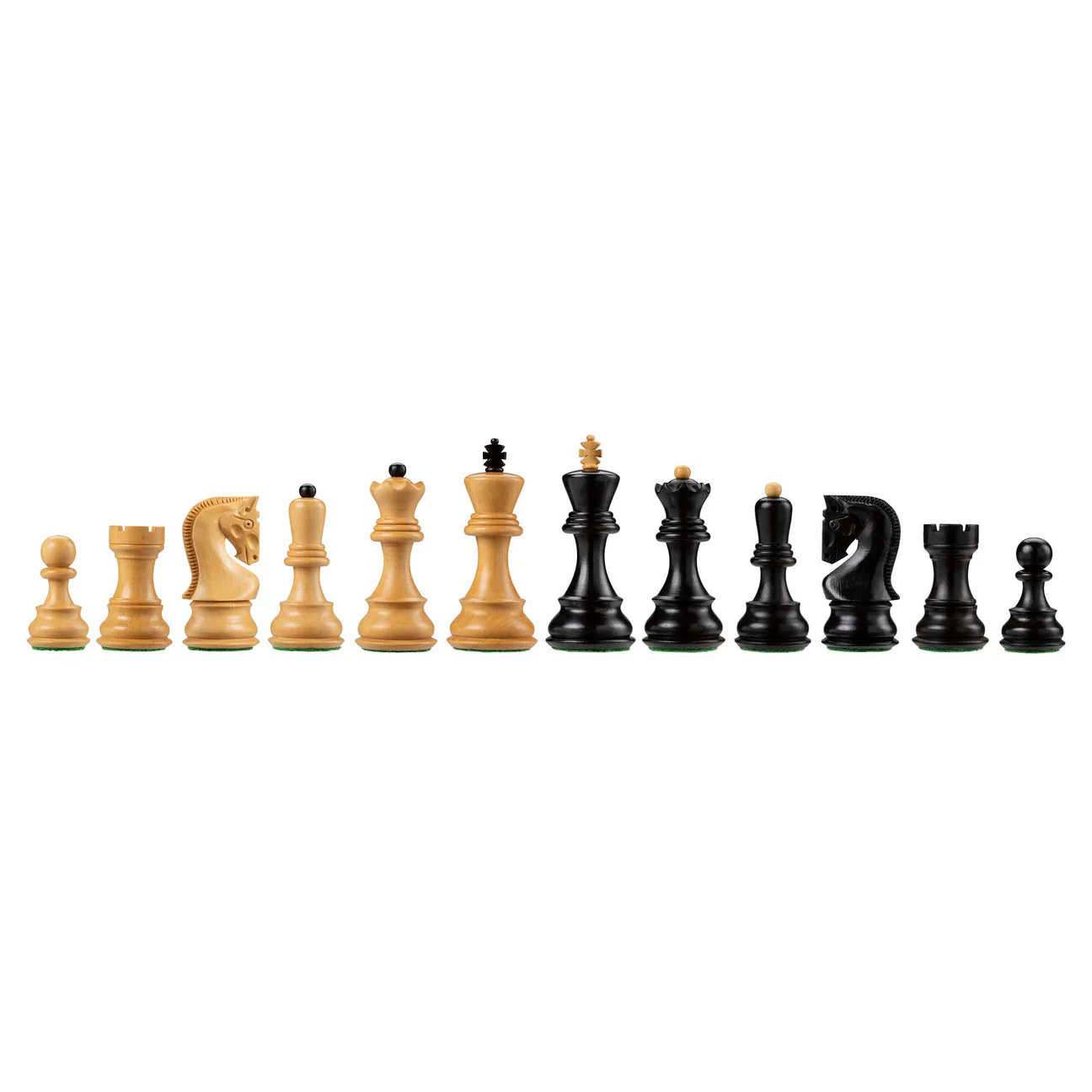 Russian Zagreb 59 Luxury Chess Pieces Boxwood / Ebonized - 3.9 Inch King - Image 3